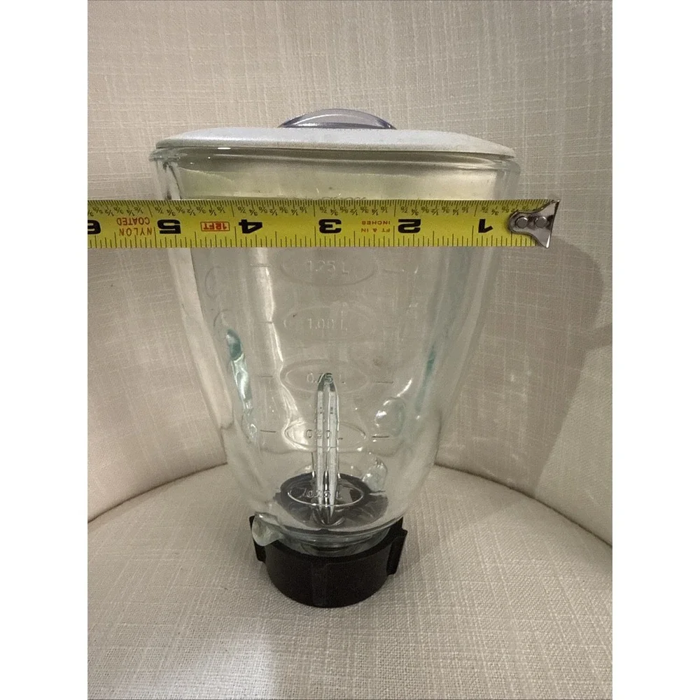 Vintage Oster‎ Glass Countertop Blender Pitcher 5-Cups & 4-Blade & Cover